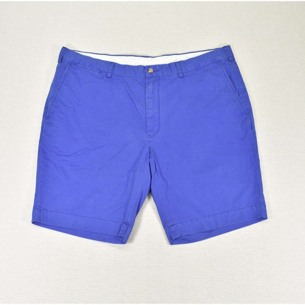 Polo Ralph Lauren Chino Shorts 40T 40 Tall Long Pima Cotton Blue